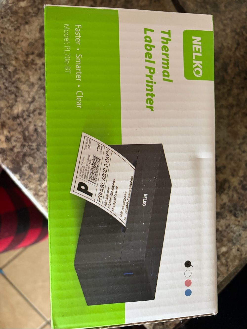Nelko thermal label printer - new in original packaging